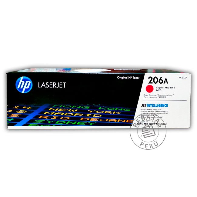 Toner HP W2113A 206A Magenta Original para Color LaserJet Pro M255 y M282