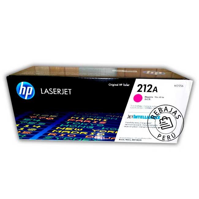 Tóner HP W2123A Magenta Original 212A 4500 Páginas