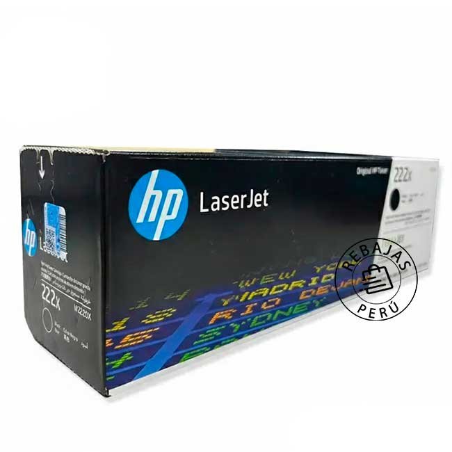 Tóner HP W2220X Negro Original 222X 3200 Páginas