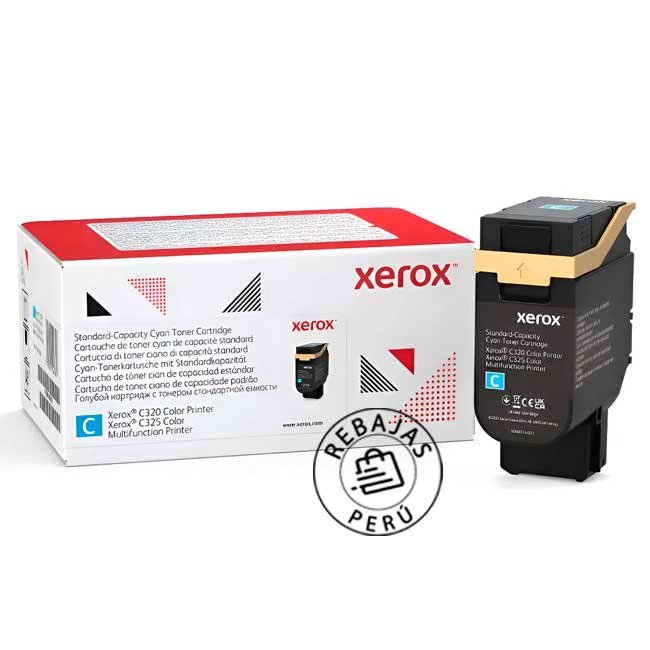 Tóner Xerox 006R04824 Cyan 1 800 páginas para C325V Original