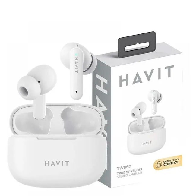 Audifono TWS Havit TW967-WHITE Bluetooth 5.3 Estéreo – Blancos