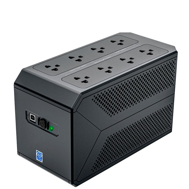 UPS Interactivo Elise Power Box 1050VA / 600W con 8 Tomas y Puerto USB-HID