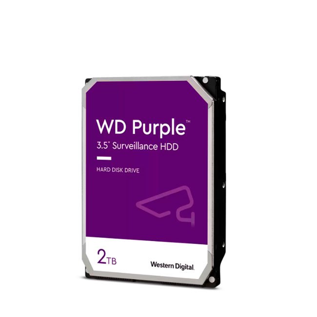 Disco duro Western Digital WD Purple, 2TB, SATA 6.0 Gb/s, 64MB Cache, 5400 rpm, 3.5".